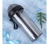Dual Use Water Cup, Outdoor Water Bottle, With 2 Straw for Camping Outdoor Sport Two Drinks In One Bottle 2 Colour(black)