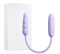 Dual Vibrator 10 Speed Double Head Jump Egg Bullet Dildo Vibrato,Rechargeable Anal Butt Plug Adult Sex Toy for Couple Men Women,Manual Version
