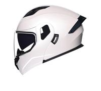 Dual Visor Modular Motorbike Helmet Lightweight Crash Flip Up Full Face Helmets with Anti fog Ventilation for Adult ATV Scooter Commuter Touring Ride