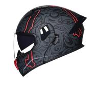 Dual Visor Modular Motorbike Helmet Lightweight Crash Flip Up Full Face Helmets with Anti fog Ventilation for Adult ATV Scooter Commuter Touring Ride