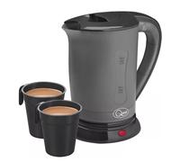 Quest 600W Travel Kettle with 2 Cups Black