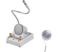 Dual-Way Intercom System, Window Speaker with Microphone for Tellers, Ideal for Restaurants and Commercial Use