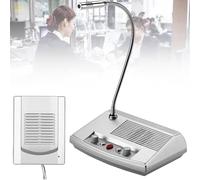 Dual-Way Intercom System with Wireless Microphone and Volume Control for Clear Communication in Offices, Banks, Hospitals, and Retail Environments