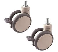 Dual Wheel Caster Set 2 Pieces 5 inch Soft Tread Super Silent with Bearings Ideal for Furniture Trolleys and Equipment Easy Mobility and Smooth Rolling