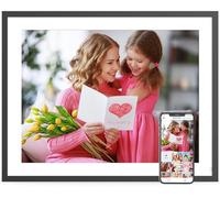 Dual-WiFi-Digital-Frame 17" Digital Picture Frame - Large HD Electronic Photo Album, Touch Screen, 32GB Memory, Auto-Rotate, Wall Mountable for Home Decor, Share Photos Video via APP Email, Free Cloud