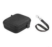 Dual Zipper Action Camera Case for Insta360 Go Ultra with Wristband and Fuzzy Lining for Device Safety (Black)