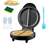 Dual-Zone Electric Omelette Maker, Non-Stick Omelet Frittata Snack Pocket Maker for 2 Individual 6.3" Omelets, Anti-Silp Base Anti-Scald Handle Quick & Easy (1pcs)