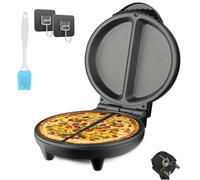 Dual-Zone Electric Omelette Maker, Omlet Maker Electric Non Stick, Coating for 2 Individual 6.3" Omelette with Indicator Lights Anti-Silp Base Anti-Scald Handle Quick & Easy (A#)