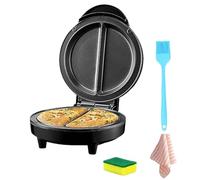 Dual Zone Omelette Maker, One-Touch Lid Flip Double Omelet Maker Electric, Non-Stick Omelet Frittata Snack Maker for 2 Individual 6.3" Omelets, Deep Fill Cooking Plates to Cook Oil Free