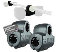 Dualbell Pair- Connect Dumbbells to Barbell (Black)