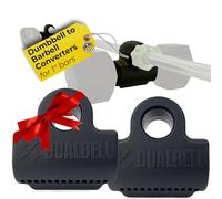 Dualbell Pair- Connect Dumbbells to Barbell (Black)