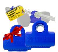 Dualbell Pair- Connect Dumbbells to Barbell (Blue)