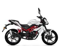 DualColorStampe Stickers Compatible with Benelli BN 125 (2021-2023) DX-SX Motorcycle Fairing + Rim Strips 17 Inch Stars Design - M0303 (Glossy White)