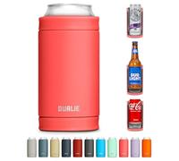 DUALIE 3 in 1 Insulated Can Cooler - Universal Size for 12 oz Cans, Slim Cans, and Bottles - 10+ Colors Available
