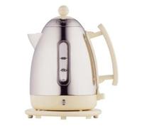 Dualit 1.5L Cordless Jug Kettle Stainless Steel & Cream