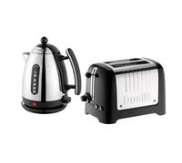 Dualit 1.5L Jug Kettle and 2 Slice Toaster High Gloss Finish - Black