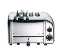 Dualit 2+2 Combi Toaster - Stainless Steel - Hand Built in the UK - Replaceable ProHeat® elements - Heat two or four slots, defrost bread, mechanical timer - Replaceable parts