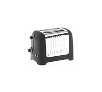 Dualit Toaster 2 Slices Stainless Steel Lite 1100W Black Gloss