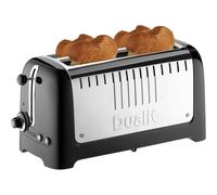Dualit 2 Slice Long Slot Toaster 2000W Black Bagel Defrost Warming Rack UK