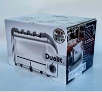DUALIT 40352 Vario 4-Slice Classic Toaster Stainless Steel Adjustable Slots