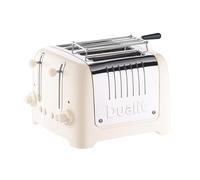Dualit Lite 4 Slot Toaster with Warming Rack Canvas White