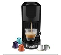 Dualit Coffee Pod Machine - One Touch Operation and Other Capsule Compatible - Barista style espresso at home - Automatic dose control - Programmable dosing memory - Automatic Shut-Off