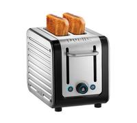 Dualit Architect 2 Slice Toaster | Brushed Stainless Steel with Black Trim | Extra-Wide Slots ? Peek and Pop Function ? Patented Perfect Toast