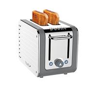 Dualit Architect 2 Slice Toaster Stainless Steel with Grey Trim Extra-Wide Slots, Peek and Pop Function, Patented Ideal Toast Technology - Matching Kettle and Sandwich Cage Available|26526