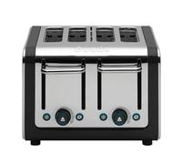 Architect 4 Slot Toaster, Brushed Steel & Black - 46505.