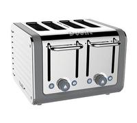 Dualit Architect 4 Slot Grey Body With Stainless Steel Panel Toaster