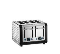 Dualit Architect 4 Slot Black Body With Brushed Stainless Steel Panel Toaster