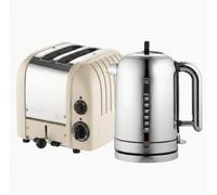 Dualit Classic 1.7L Kettle & 2 Slice Vario AWS Toaster Set Cream