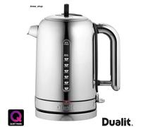 Dualit Classic 1.7L Polished Kettle Cordless Stainless Steel Silver Black 72815