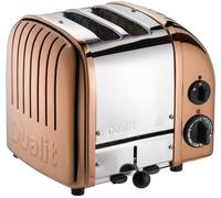 DUALIT Classic 2-Slice Toaster - Copper & Silver, Brown,Silver/Grey