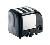 Dualit Classic 2 Slice Vario Toaster, Stainless Steel, Black