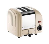 Dualit Classic 2 Slice Vario Toaster, Stainless Steel, Hand Built in the UK, Replaceable ProHeat Elements, Defrost Bread, Mechanical Timer, Replaceable parts, Cream, 20247