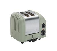 Dualit Classic 2 Slice Vario Toaster, Stainless Steel, Hand Built in the UK, Replaceable ProHeat Elements, Defrost Bread, Mechanical Timer, Replaceable parts, Sage, 20461