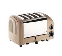 Dualit Classic 4 Slice Vario 2.2kW Toaster, Saandstone and Stainless Steel, Hand Built in the UK, Replaceable Proheat Elements, Heat 2 or 4 Slots, Defrost Bread, Mechanical Timer, 40579