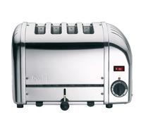 Dualit DA0040 4-Slice Classic 2200W Toaster - Polished Stainless Steel, Silver