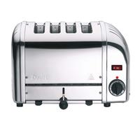 DUALIT 40352 Vario 4-Slice Classic Toaster Stainless Steel Adjustable Slots