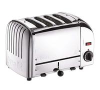 DUALIT 40352 Vario 4-Slice Classic Toaster Stainless Steel Adjustable Slots