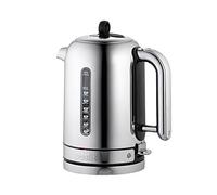 Dualit Classic Kettle | Polished Stainless Steel with Black Trim | Quiet boiling kettle | 90 Second Boil Time | 1.7 L Capacity, 3 kW | 72815