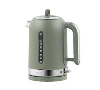 Dualit Classic Kettle, Polished Stainless Steel with Sage Trim, 1.7L