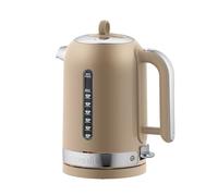 Dualit Classic Kettle, Polished Stainless Steel with Sandstone Trim, 1.7L