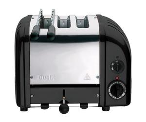 Dualit Classic Vario AWS Combi Black 2 + 1 Slot Toaster