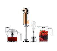 Dualit Copper Hand Blender Set | Handheld Stick Blender With Chopping Bowl, Whisk & 1L Measuring Jug | 700W Polished With Turbo Speed | For Soup,