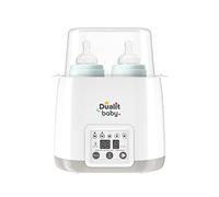 Dualit Double Baby Bottle Warmer & Steriliser | White and Grey | BPA Free | Multi-Functional | High Temperature Steam Clean | Fast Warming Baby Food Warmer - Milk Heater Function | 11020