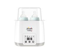 Dualit Double Baby Bottle Warmer & Steriliser | White and Grey | BPA Free | Multi-Functional | High Temperature Steam Clean | Fast Warming Baby Food
