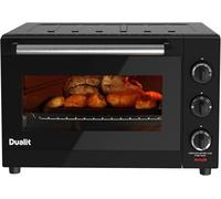 Dualit Electric Mini Oven - Large 22L Capacity - Double Glazed Window - Defrost, Grill, Roast & Bake Functions - 1600W - Easy Clean, Non-Stick Interior