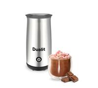 Dualit Hot Chocolate Maker & Milk Frother - 250ml Capacity - Powder, Buttons & Grated Choc - Velvety Hot Chocolate in 3 Mins - Cordless Jug - Chrome